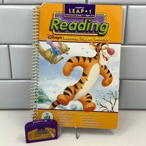 LeapFrog LeapPad Disney Bounce Tigger Bounce Book and Cartridge Leap 1 Ages 4-6
